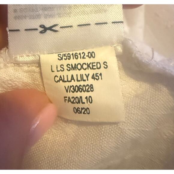 Old Navy Oversized Textured Clip Dot Button Down Milk Maid Blouse Women's XXL - Picture 8 of 9